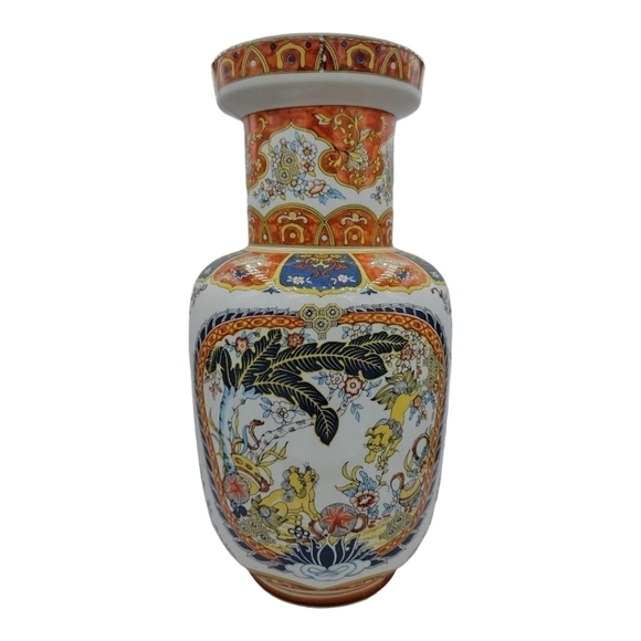 Vintage Beken Chinese Mythical Fu Dog Large Glass Vase - Picture 11 of 16